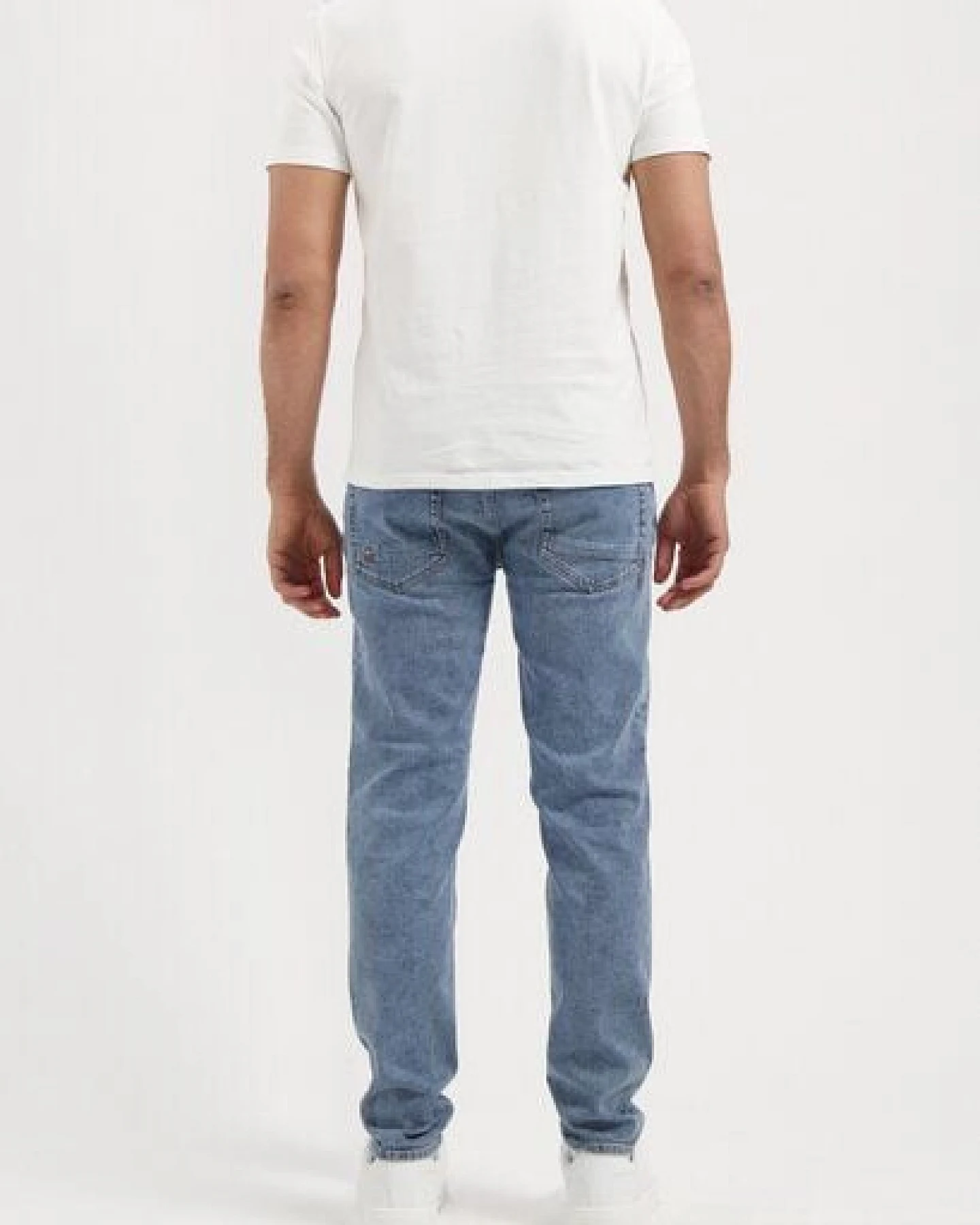 MUD Jeans Herren Jeans "Dunn Low Tapered - Steel Blue" – Ansicht 3