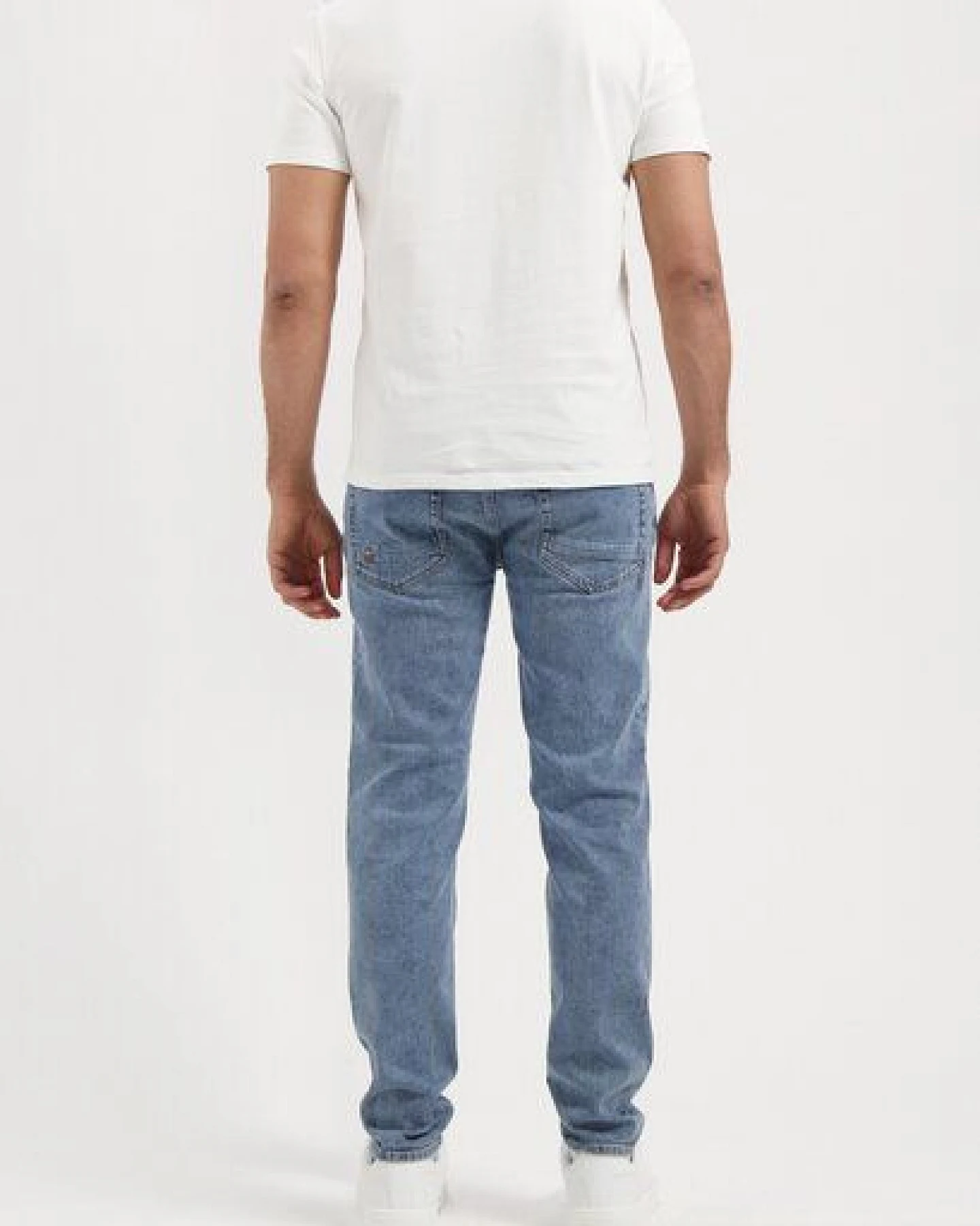 MUD Jeans Herren Jeans "Dunn Low Tapered - Steel Blue" – Ansicht 3