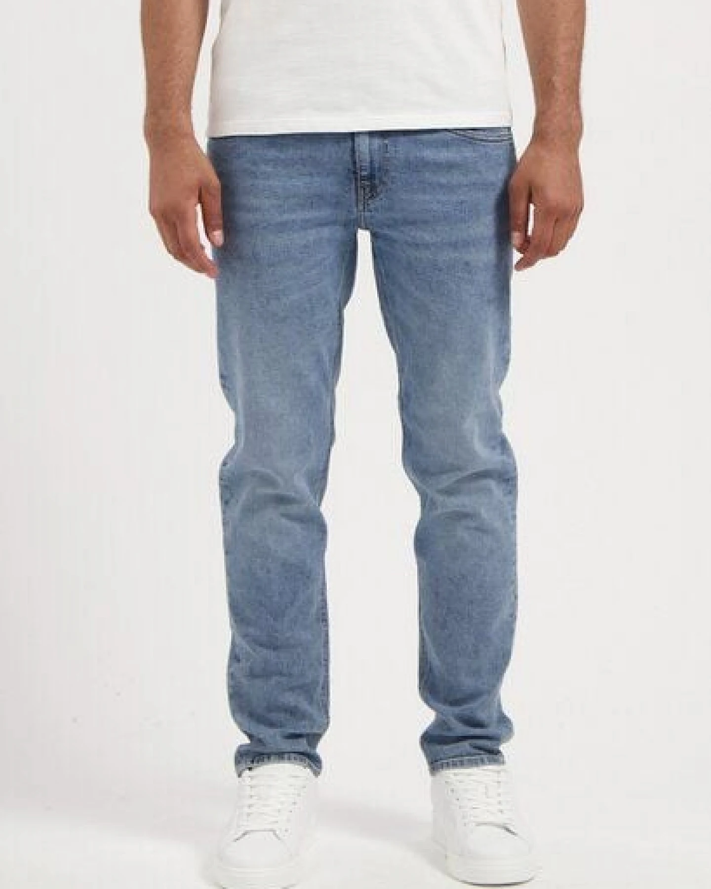 MUD Jeans Herren Jeans "Dunn Low Tapered - Steel Blue" – Ansicht 4