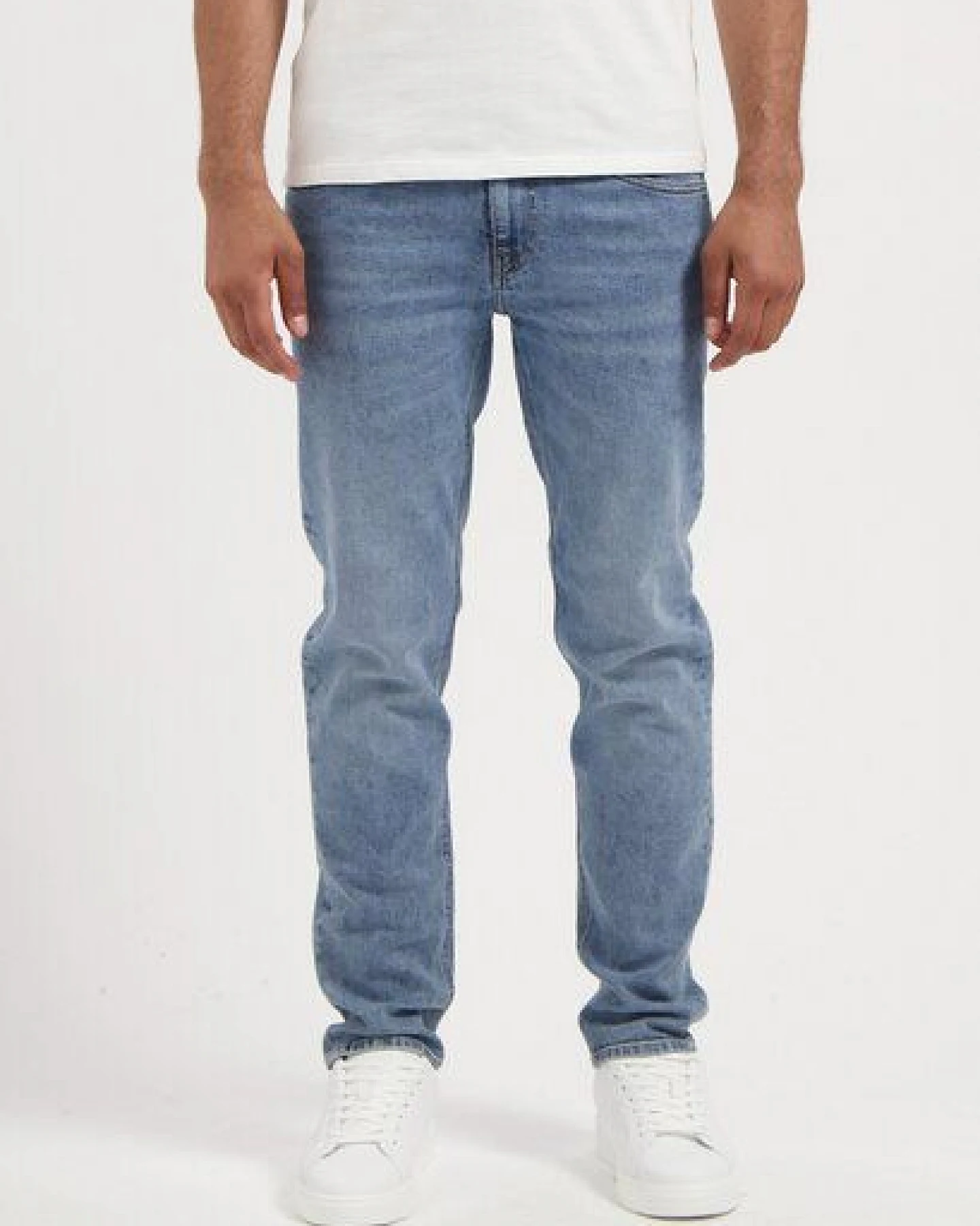 MUD Jeans Herren Jeans "Dunn Low Tapered - Steel Blue" – Ansicht 4