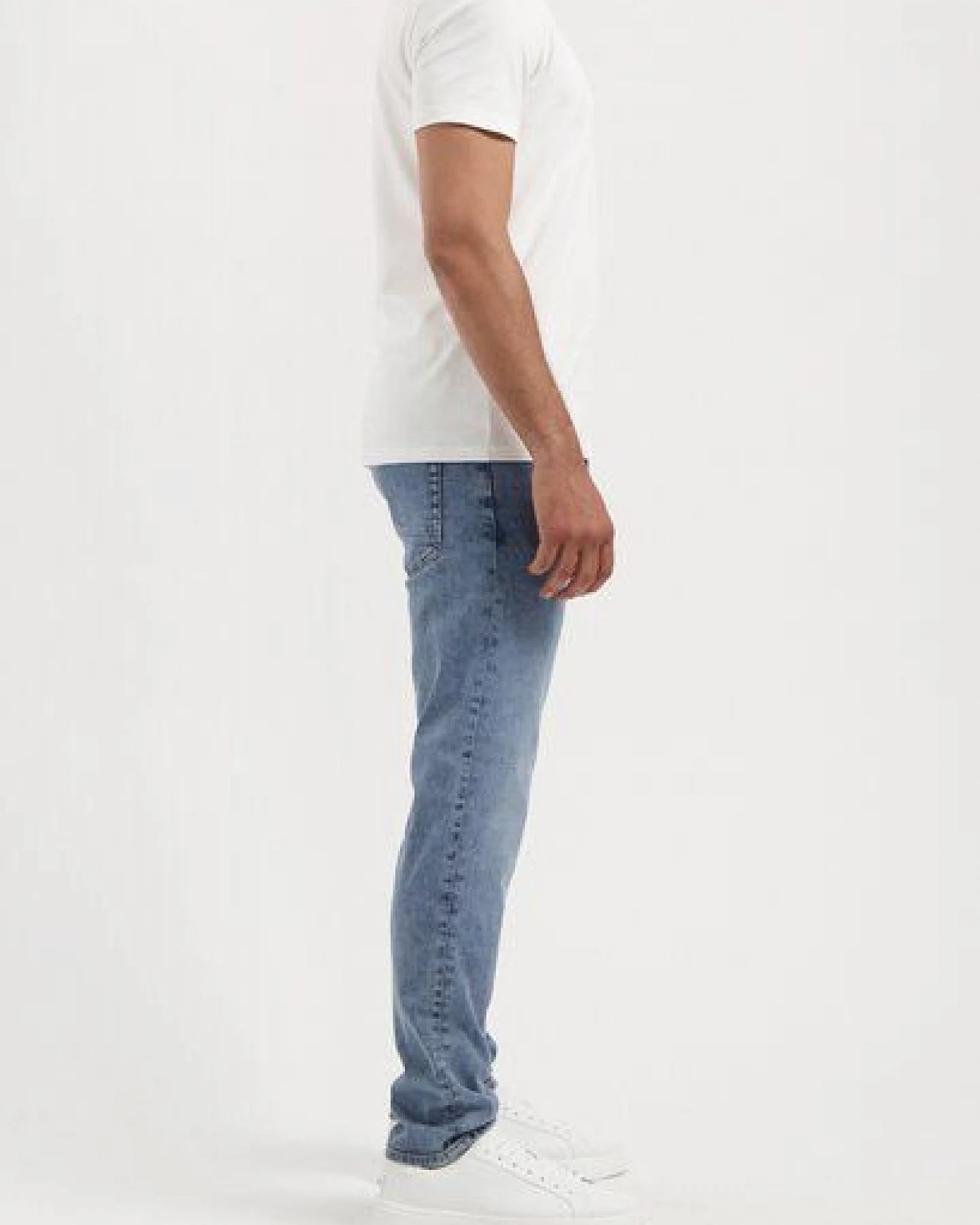 MUD Jeans Herren Jeans "Dunn Low Tapered - Steel Blue" – Ansicht 2