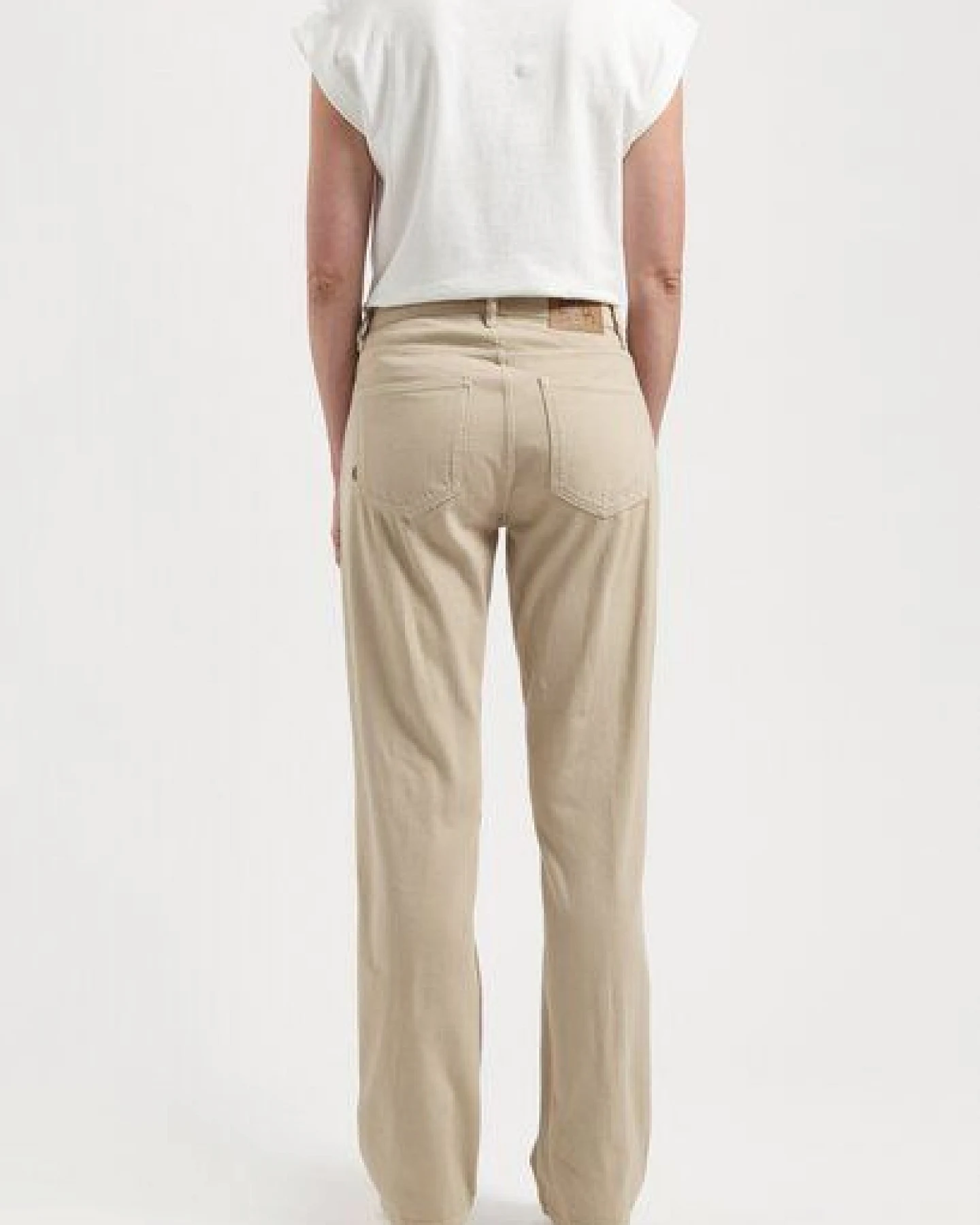 MUD Jeans Damen Jeans "Jamie Mid Loose Flow - Sand" – Ansicht 3