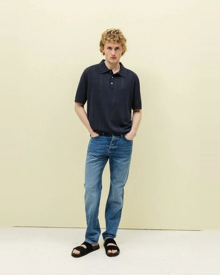 MUD Jeans Herren Jeans "John Mid Straight - Medium Aged"