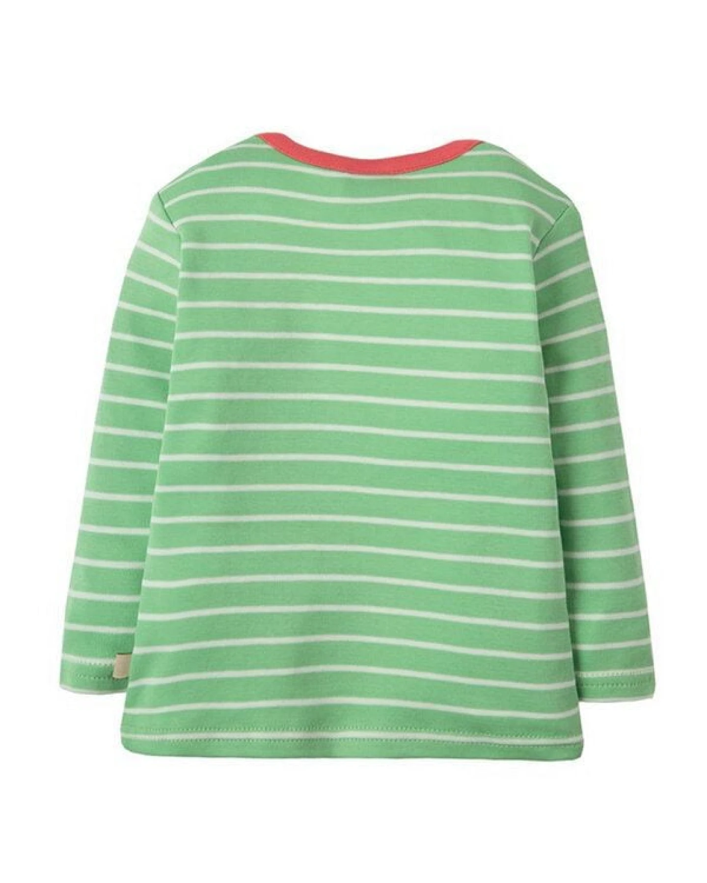 Frugi Langarm-Shirt mit Käfer in grün Bobby Applique Top – Ansicht 4