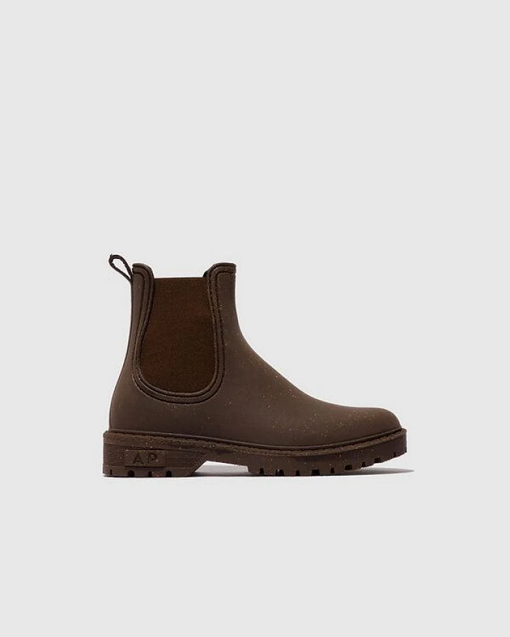 ASPORTUGUESAS vegane, wasserfeste Kork Chelsea Gummistiefel OAK