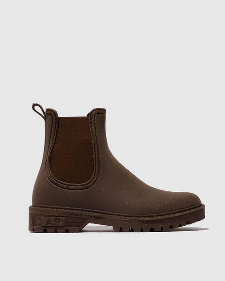 ASPORTUGUESAS vegane, wasserfeste Kork Chelsea Gummistiefel OAK