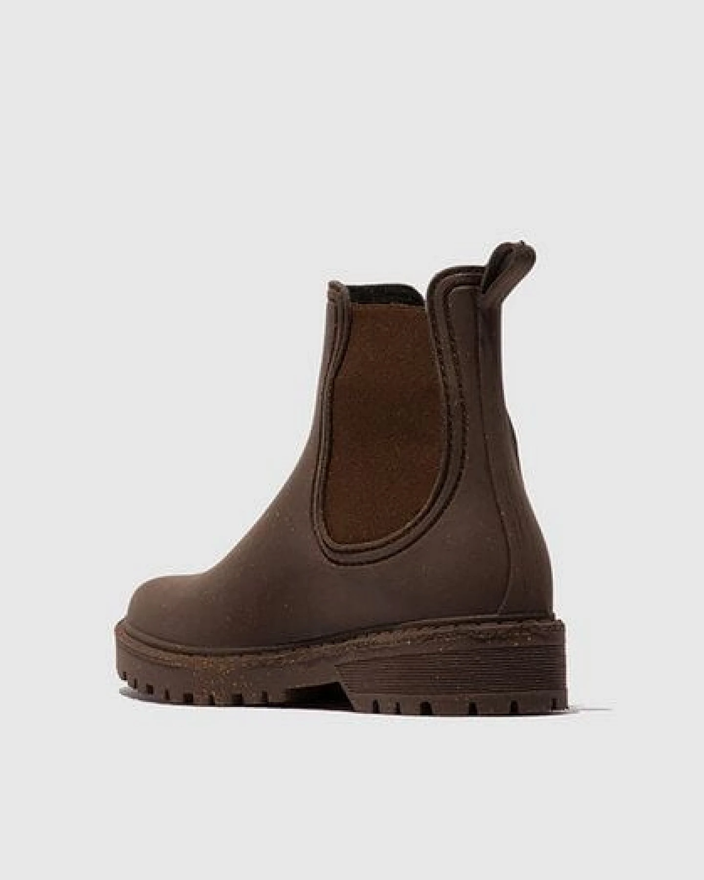 ASPORTUGUESAS vegane, wasserfeste Kork Chelsea Gummistiefel OAK – Ansicht 2