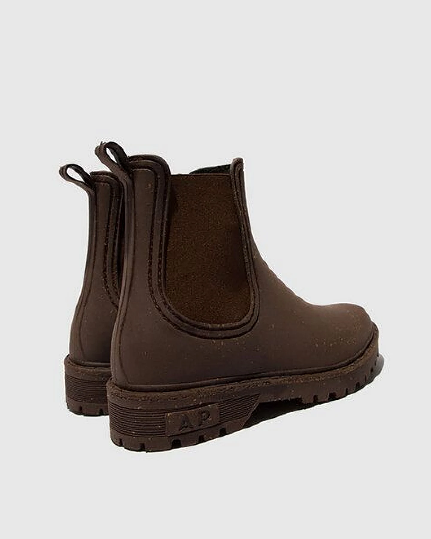 ASPORTUGUESAS vegane, wasserfeste Kork Chelsea Gummistiefel OAK – Ansicht 4