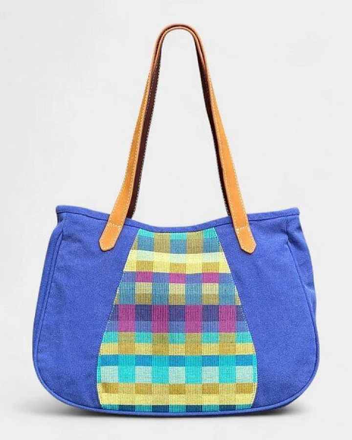 Dragolina Schultertasche/ Shopper Bente mit Webstoff der Pwo Karen