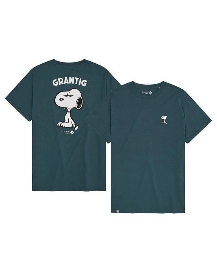 Bavarian Caps Herren T-Shirt Grantler Klub: Snoopy - Blaugrau