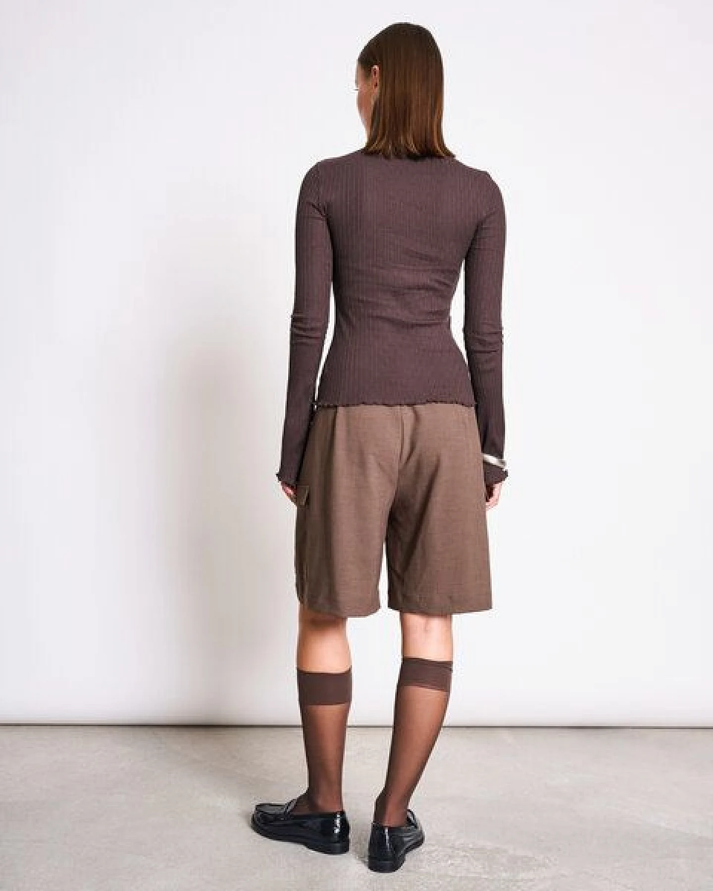 JAN N JUNE Longsleeve mit Stehkragen CANNA GOTS – Ansicht 3