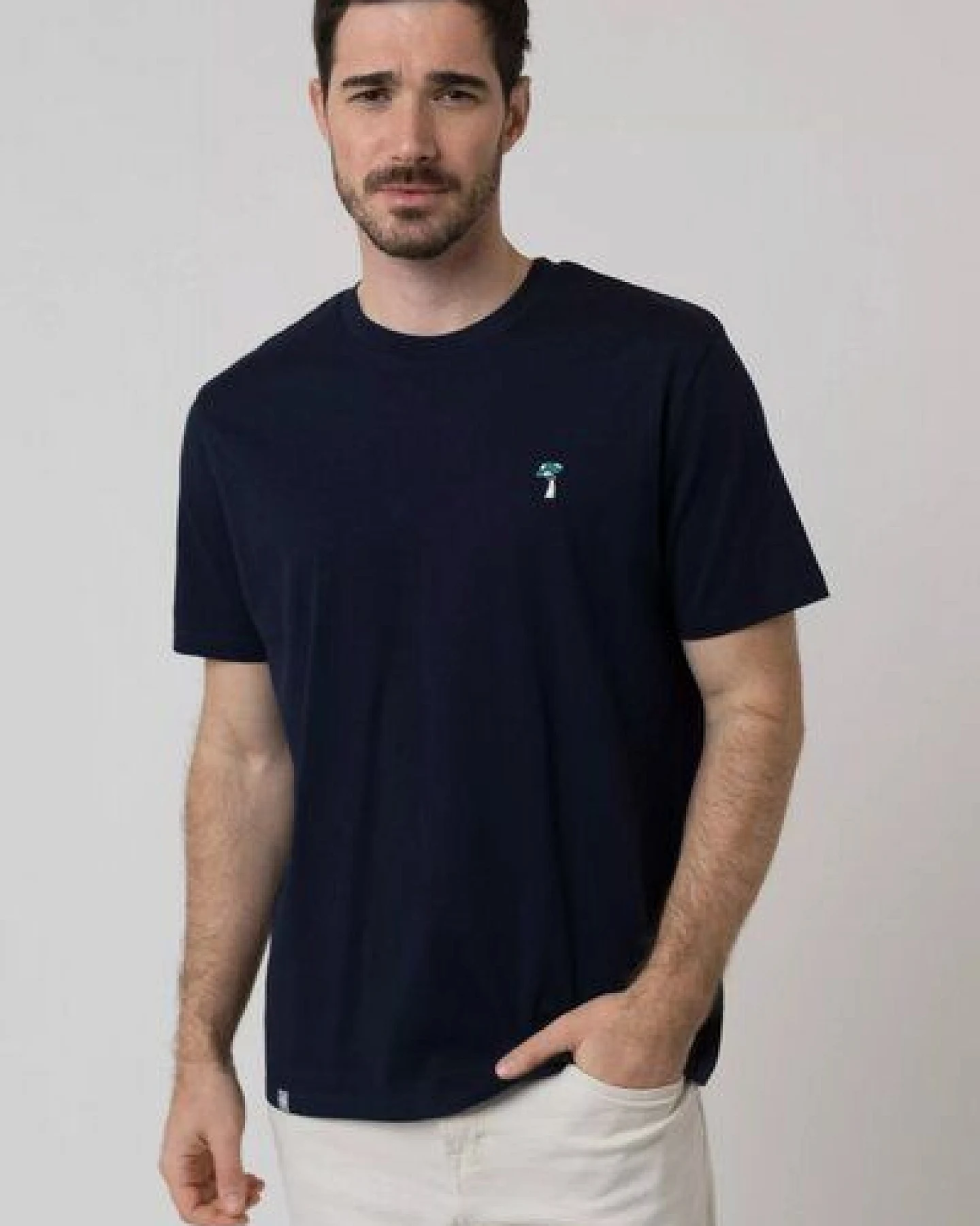 Bavarian Caps Herren T-Shirt Schlümpfe: Ned Hudeln - Dunkelblau – Ansicht 3