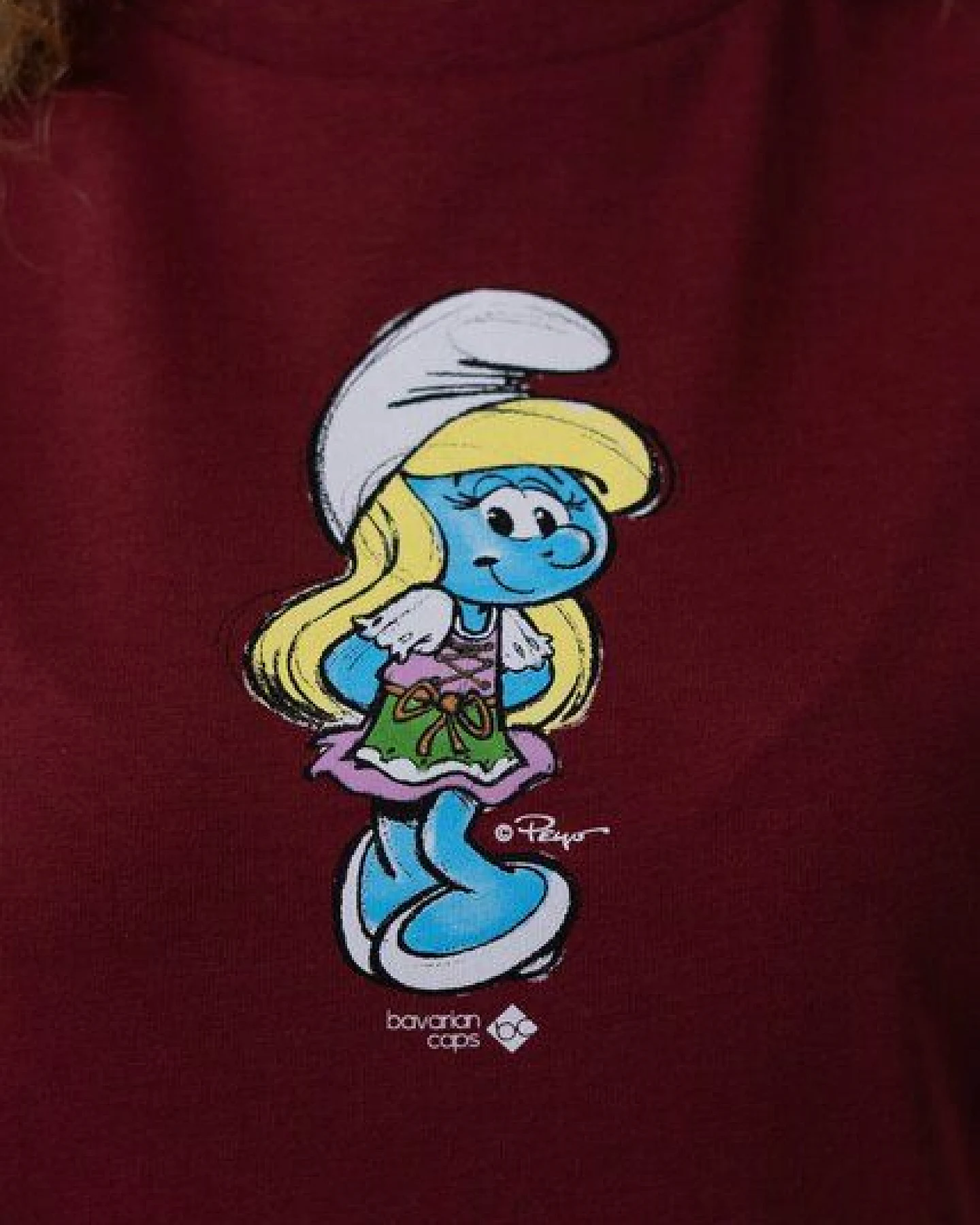 Bavarian Caps Damen T-Shirt aus Biobaumwolle - Schlumpfine – Ansicht 2