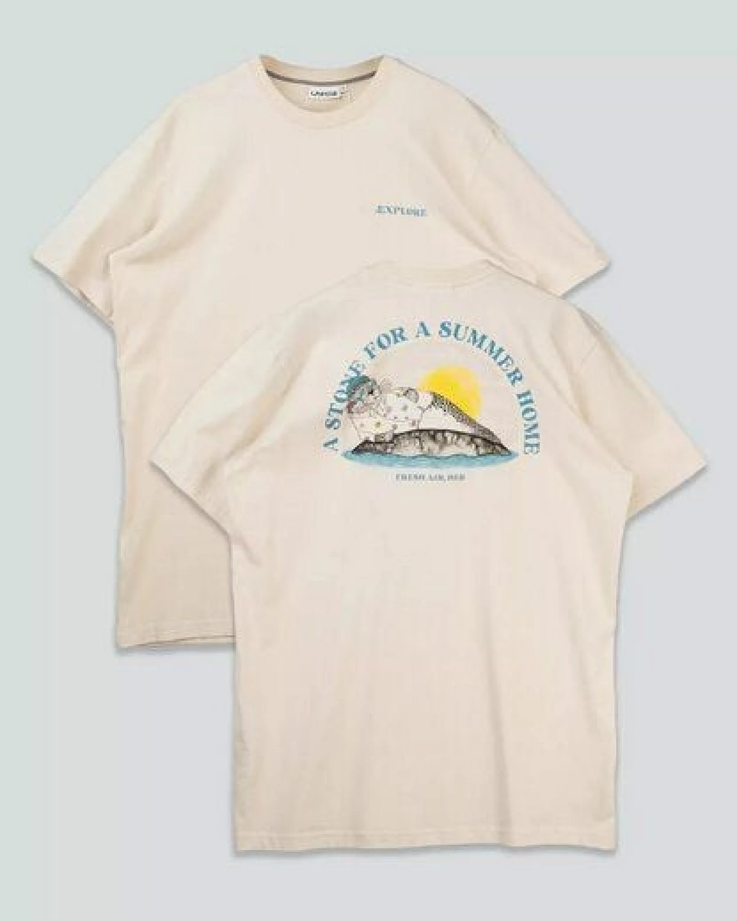 LAKOR T-Shirt aus Bio-Baumwolle - Vacation Stone Back – Ansicht 4