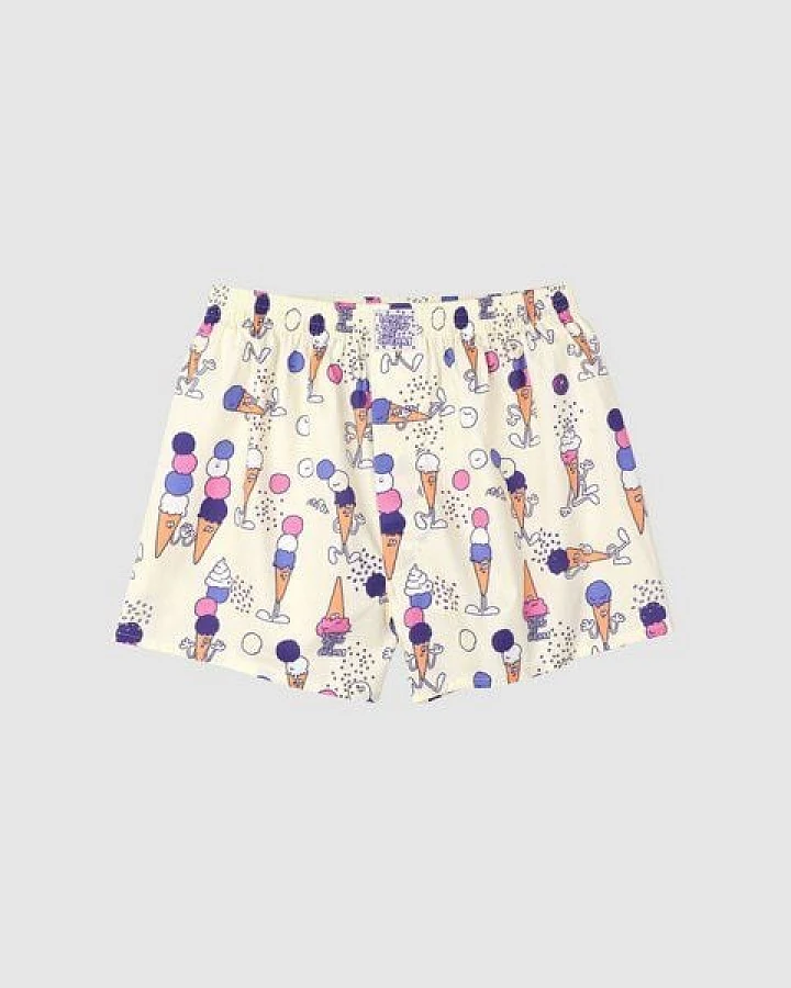Lousy Livin Weite Boxershorts ICECREAM aus 100% Bio-Baumwolle