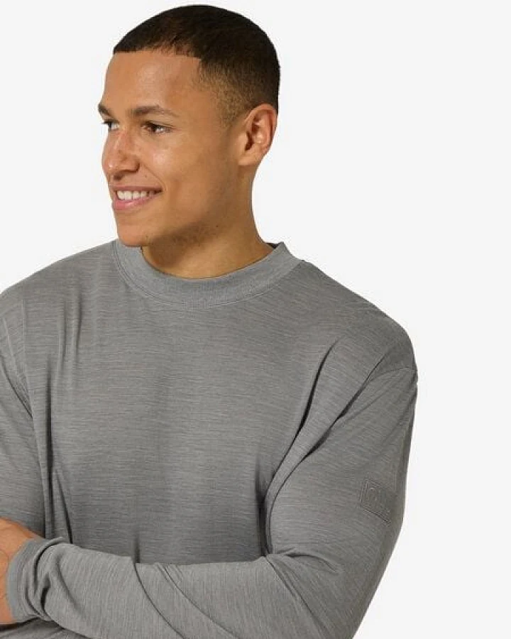 super.natural M CASUAL RIB BIO J LS für Herren, nachhaltig, Merino