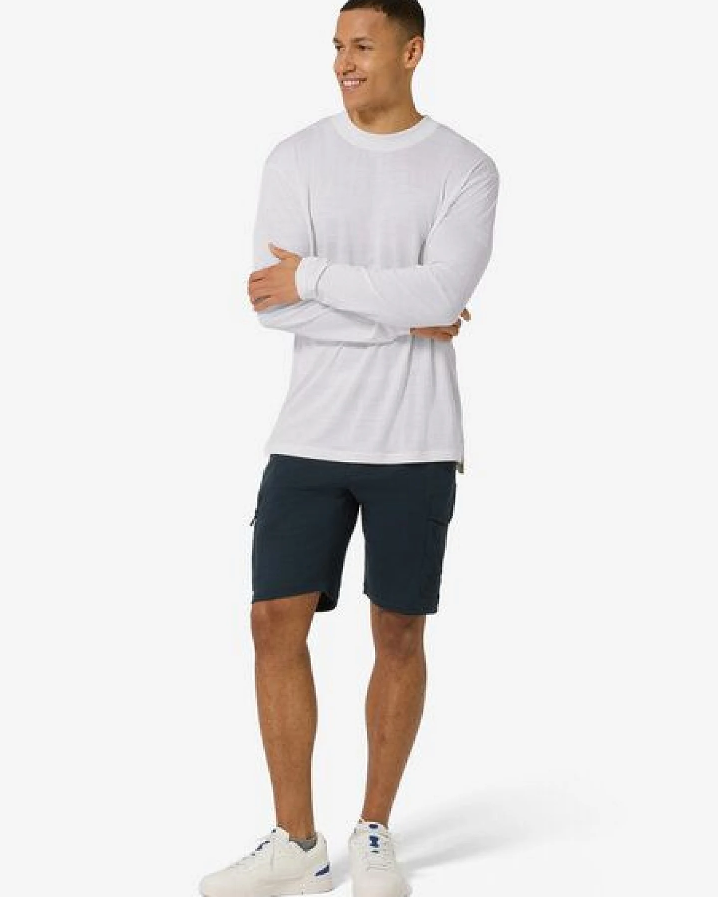 super.natural M CASUAL RIB BIO J LS für Herren, nachhaltig, Merino – Ansicht 3