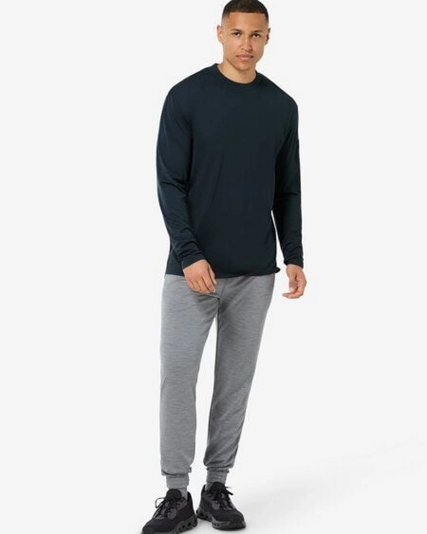 super.natural M CASUAL RIB BIO J LS für Herren, nachhaltig, Merino – Ansicht 3