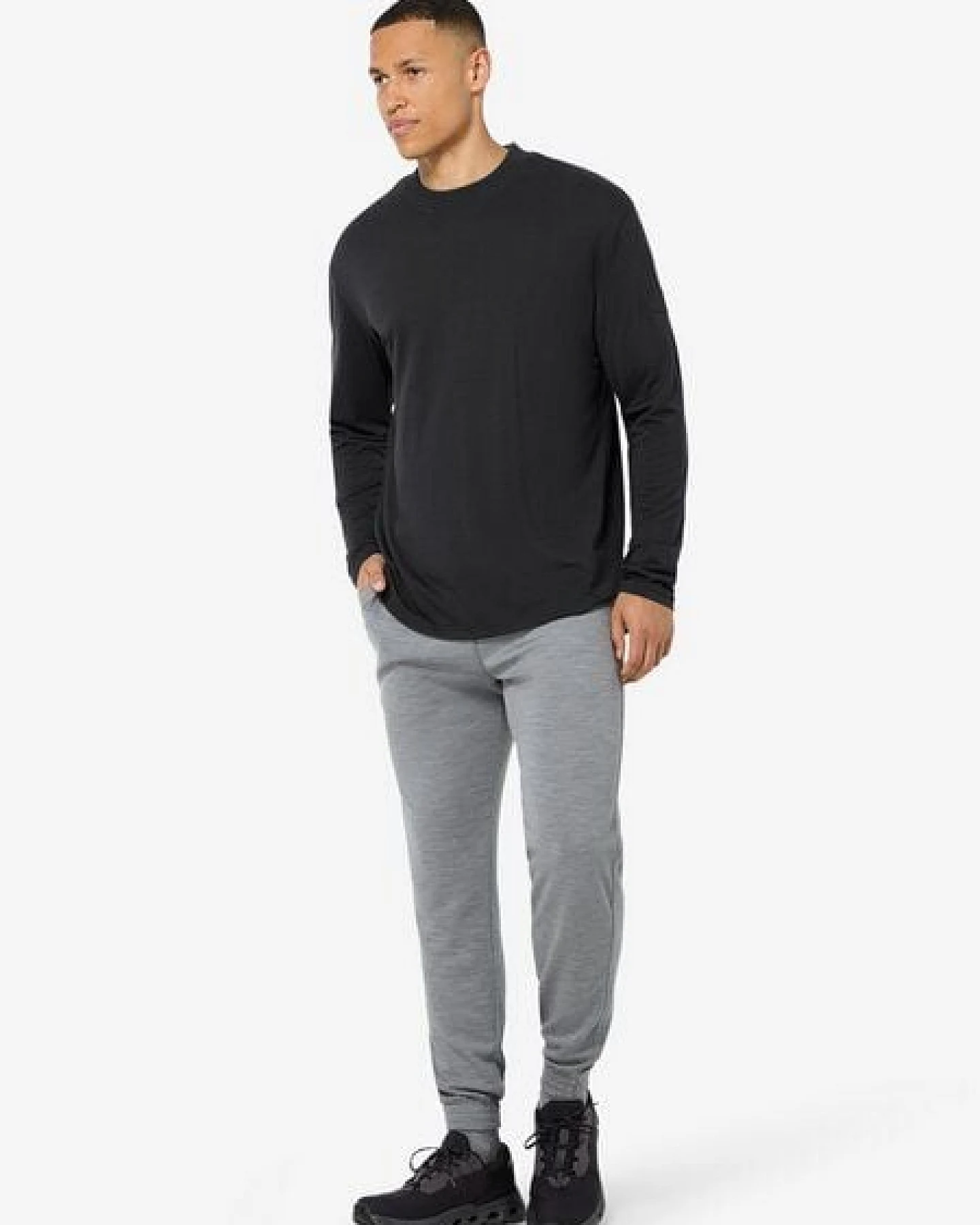 super.natural M CASUAL RIB BIO J LS für Herren, nachhaltig, Merino – Ansicht 3
