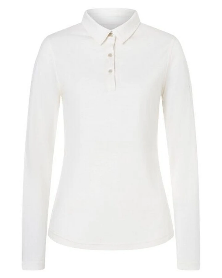 super.natural W POLO BIO J LS für Damen, nachhaltig, Merino