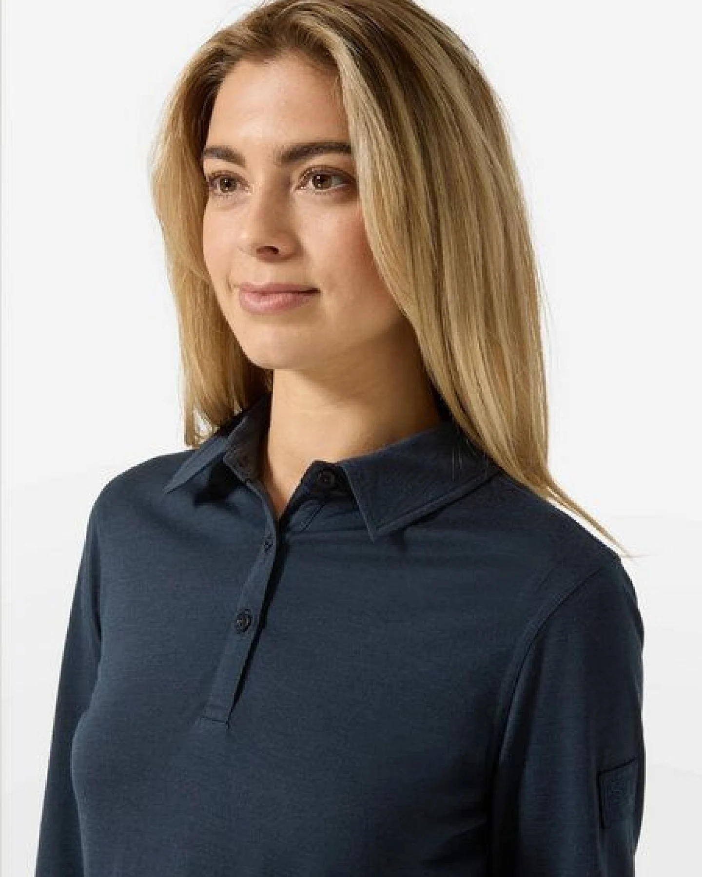 super.natural W POLO BIO J LS für Damen, nachhaltig, Merino – Ansicht 2