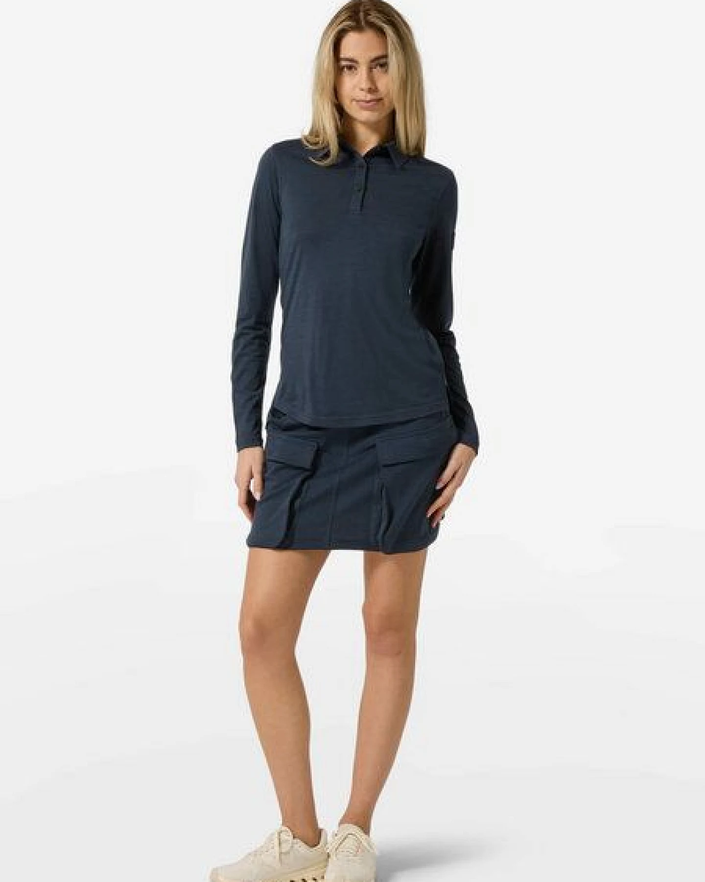 super.natural W POLO BIO J LS für Damen, nachhaltig, Merino – Ansicht 3