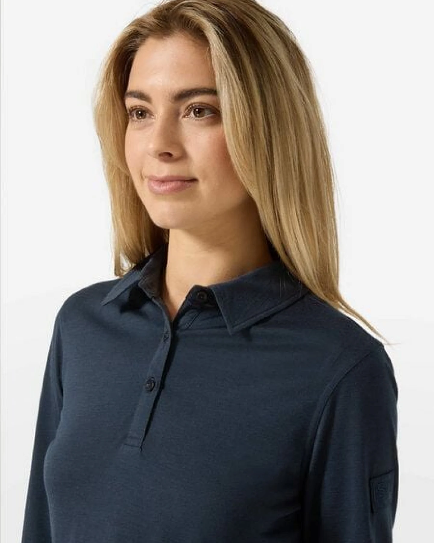 super.natural W POLO BIO J LS für Damen, nachhaltig, Merino – Ansicht 2