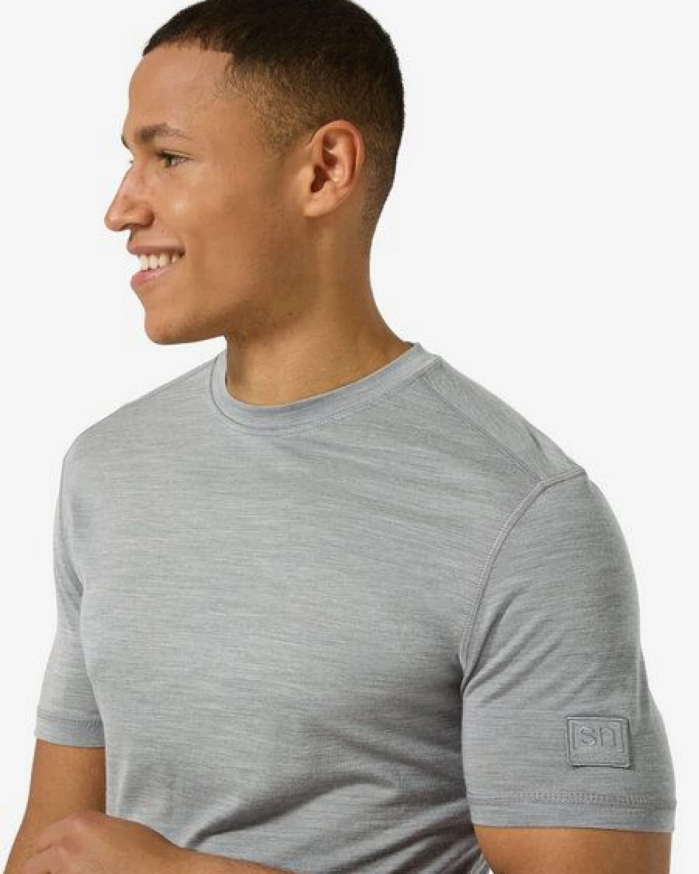 super.natural M BIO BASE TEE für Herren, nachhaltig, Merino – Ansicht 2