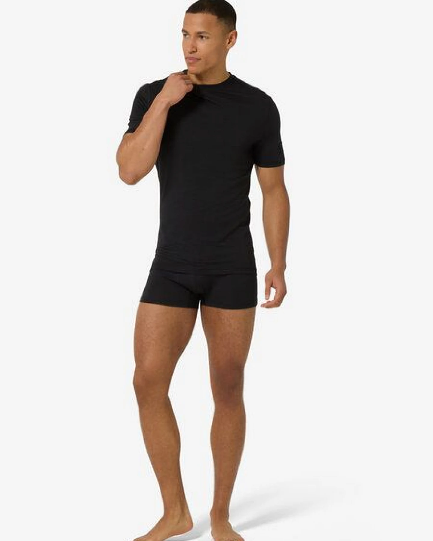 super.natural M BIO BASE TEE für Herren, nachhaltig, Merino – Ansicht 3