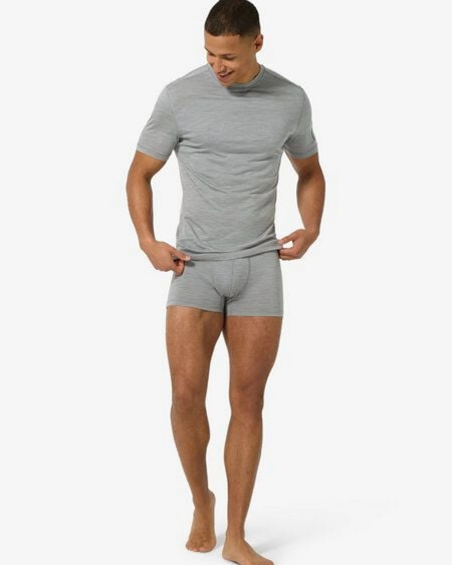 super.natural M BIO BASE TEE für Herren, nachhaltig, Merino – Ansicht 3