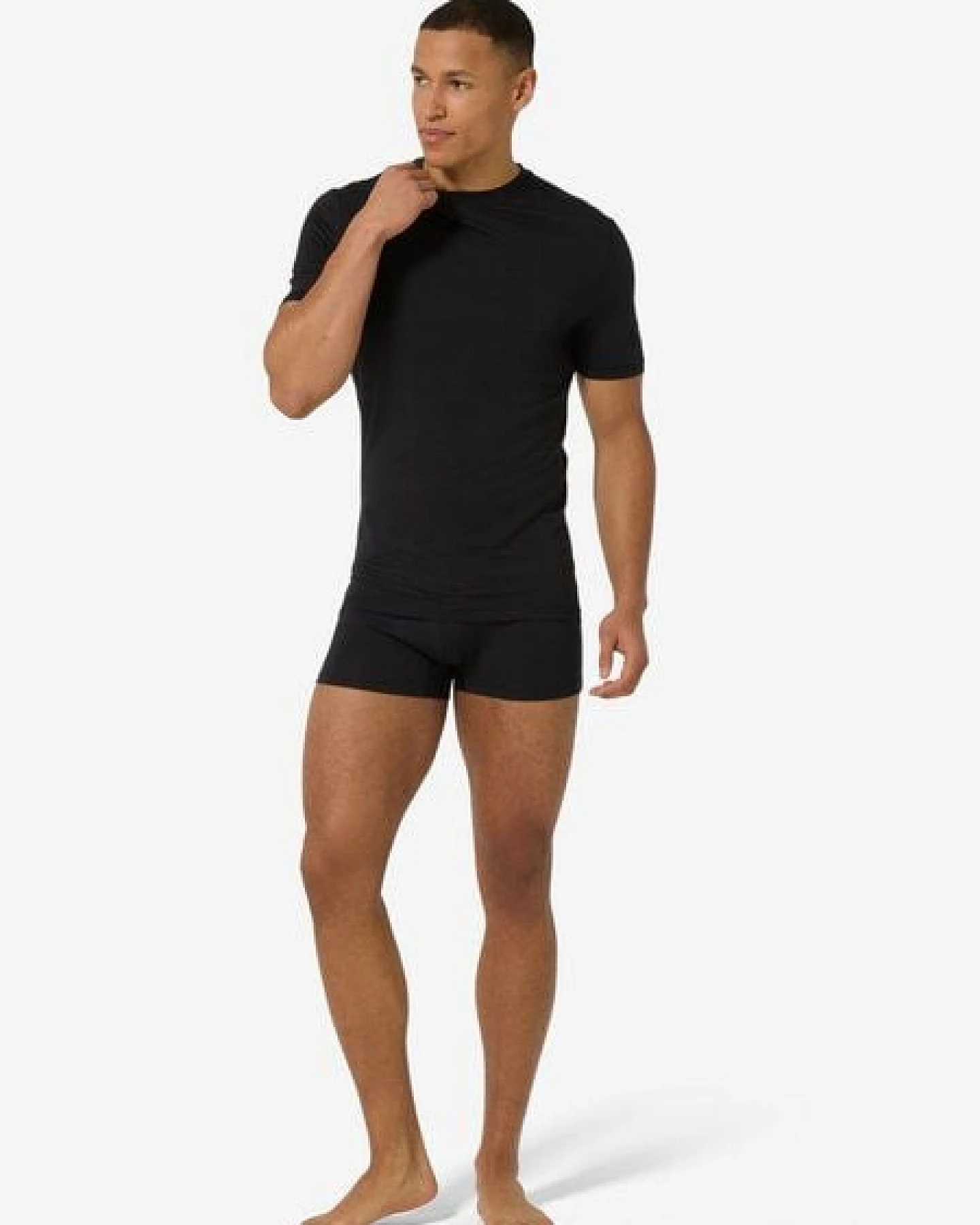 super.natural M BIO BASE TEE für Herren, nachhaltig, Merino – Ansicht 3