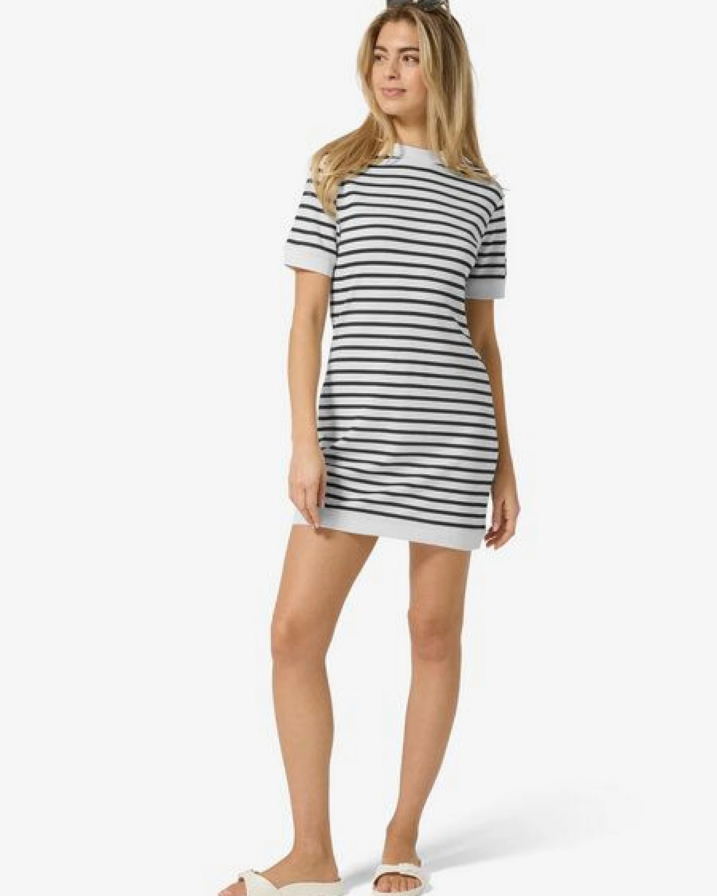 super.natural W CASUAL STRIPE BIO DRESS für Damen, nachhaltig, Merino – Ansicht 3