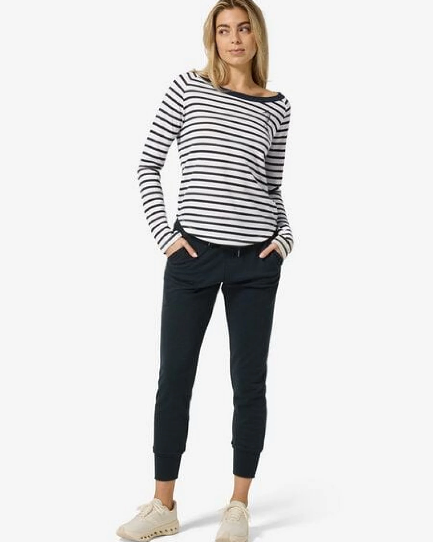 super.natural W SEA HORSE STRIPE BIO CREW für Damen, nachhaltig, Merino – Ansicht 3