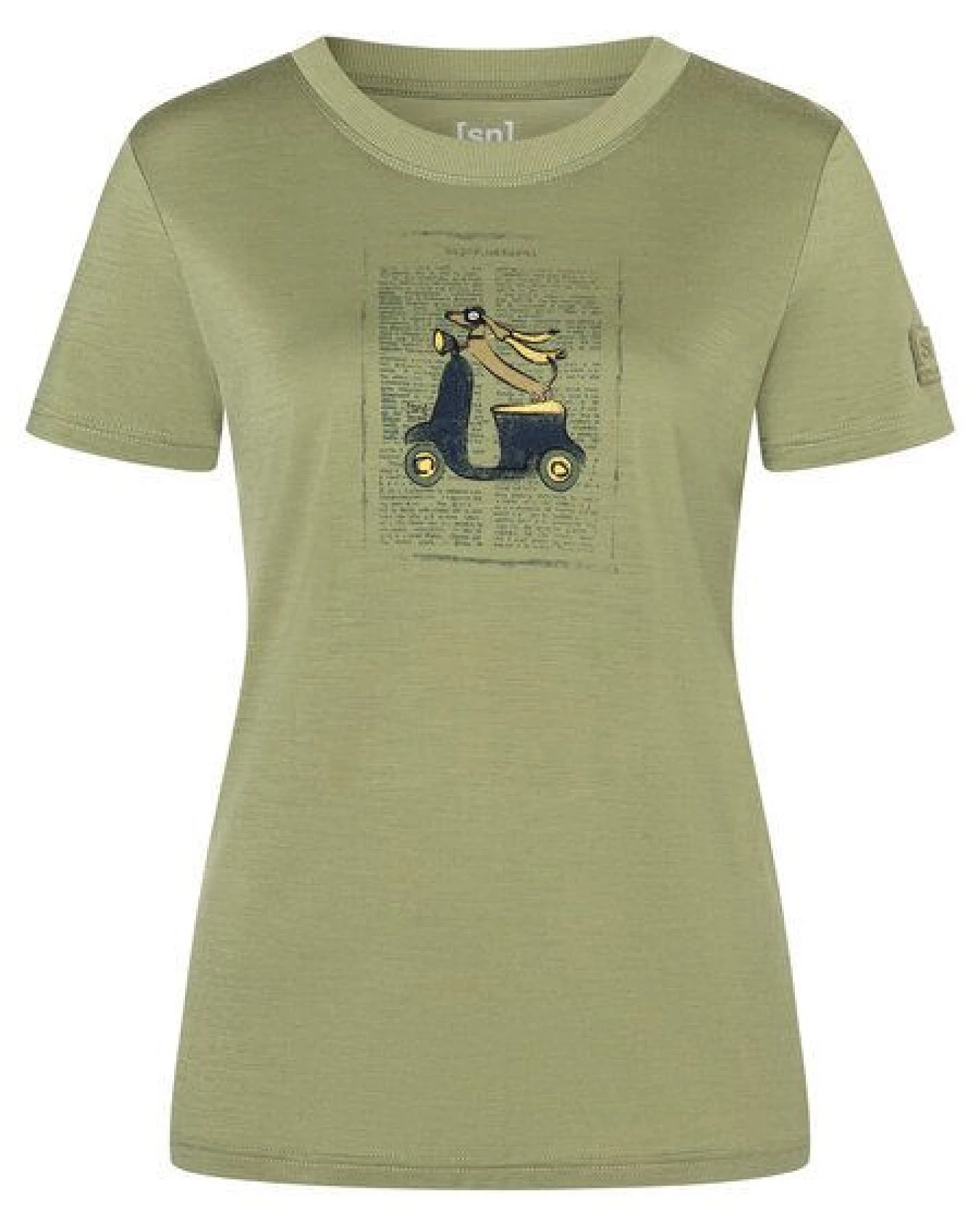 super.natural Merino T-Shirt W RACING DACHSHUND BIO J TEE für Damen, nachhaltig, Merino – Ansicht 4