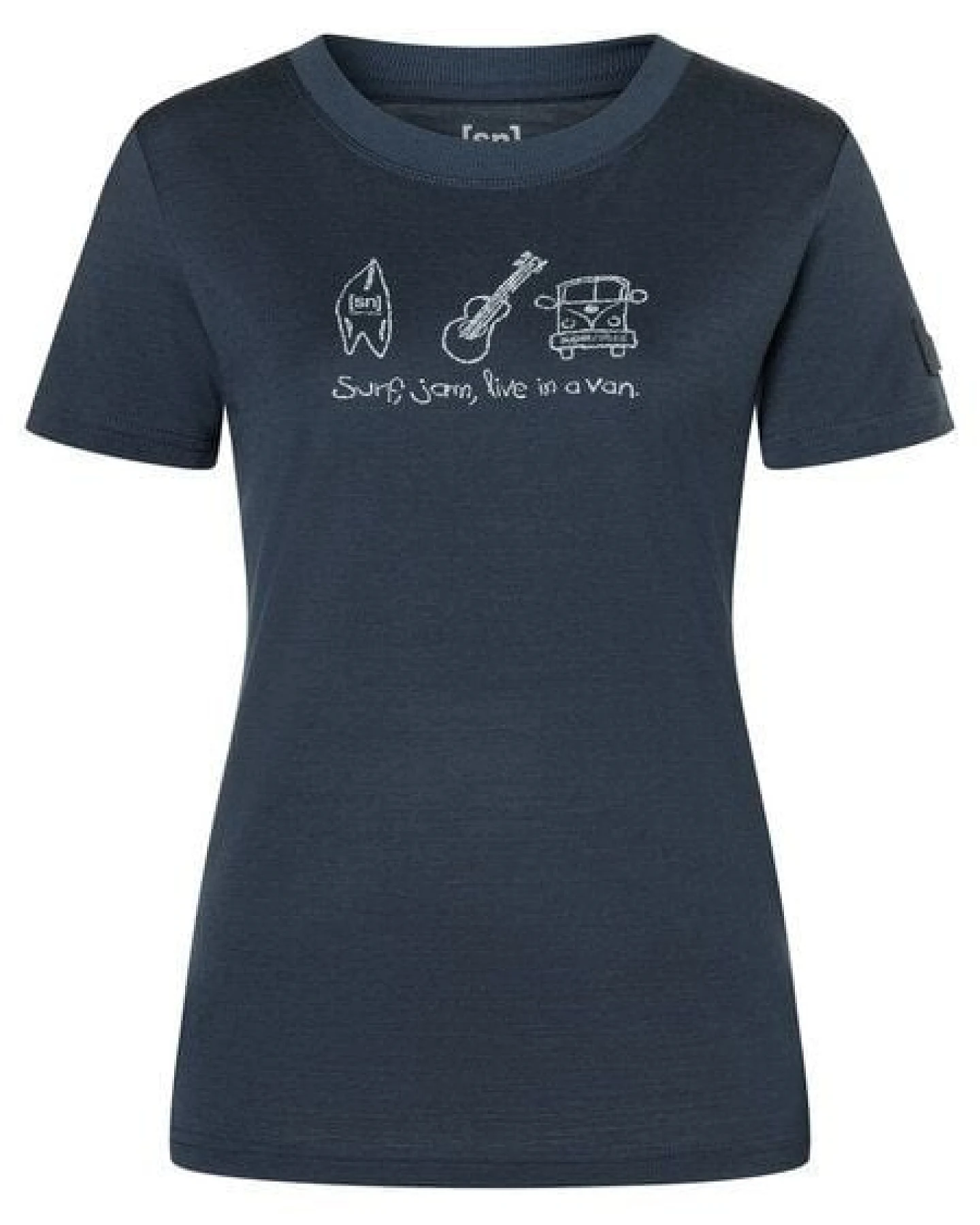 super.natural Merino T-Shirt W VAN LIFE BIO J TEE für Damen, nachhaltig, Merino – Ansicht 4