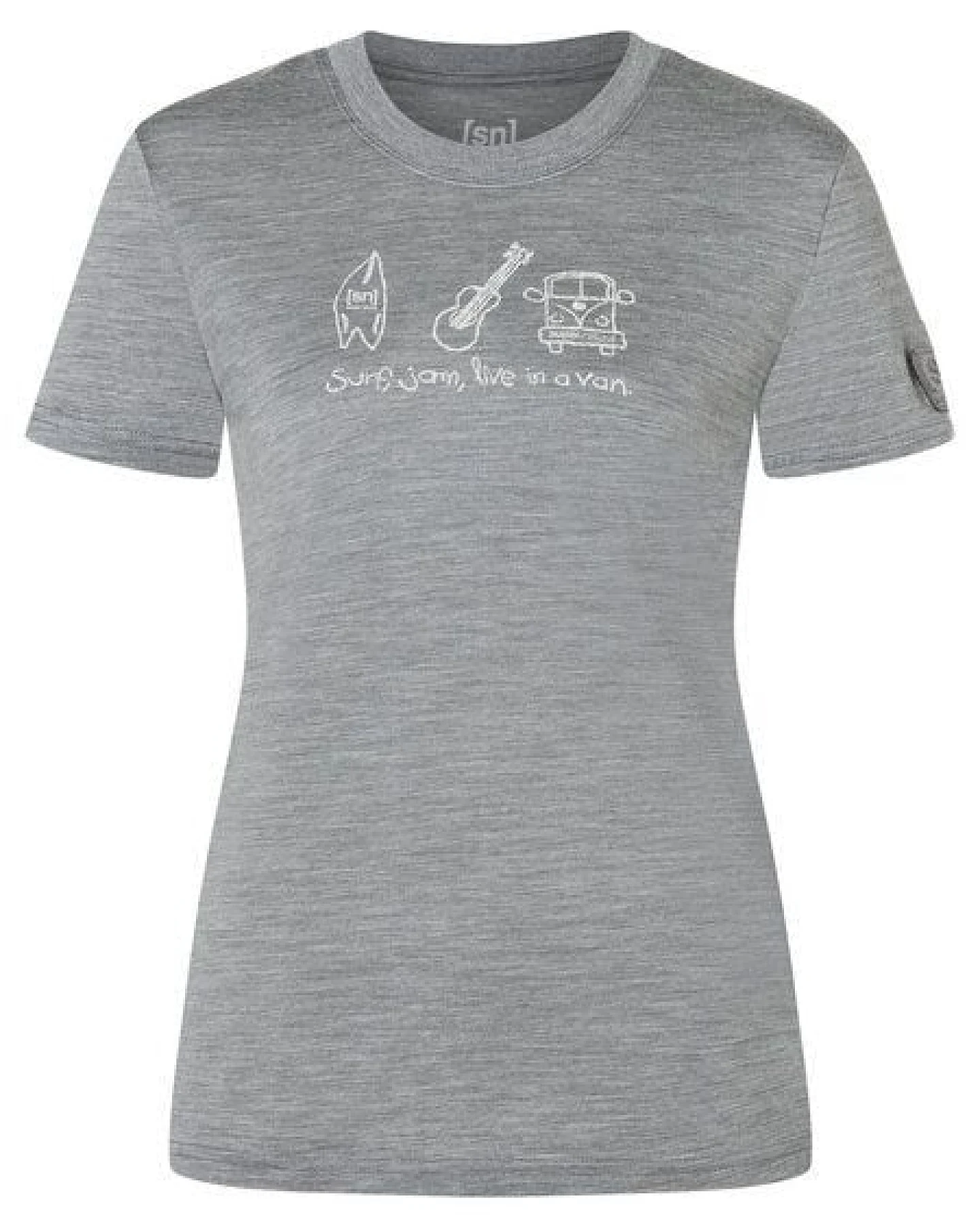 super.natural Merino T-Shirt W VAN LIFE BIO J TEE für Damen, nachhaltig, Merino – Ansicht 4