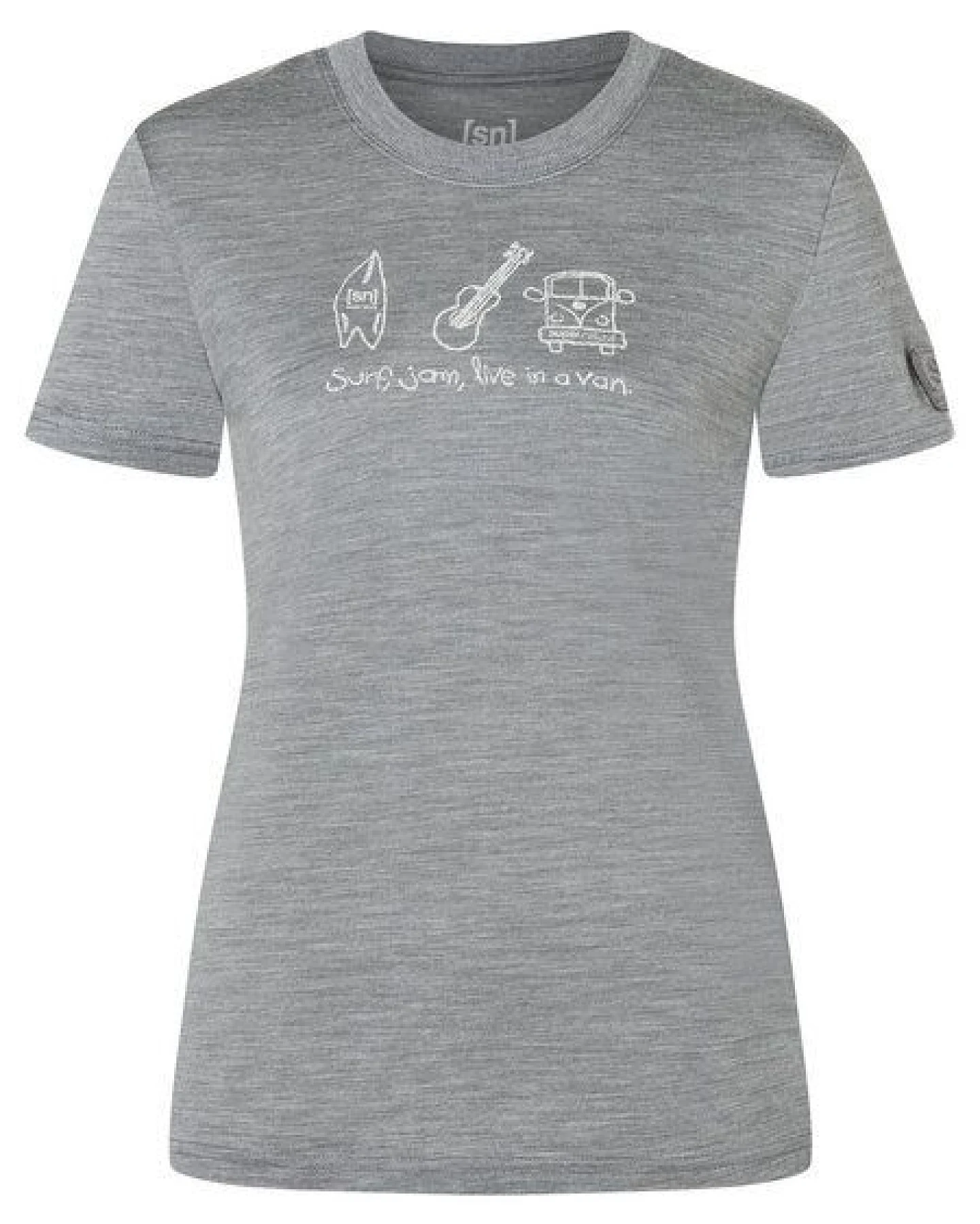 super.natural Merino T-Shirt W VAN LIFE BIO J TEE für Damen, nachhaltig, Merino – Ansicht 4