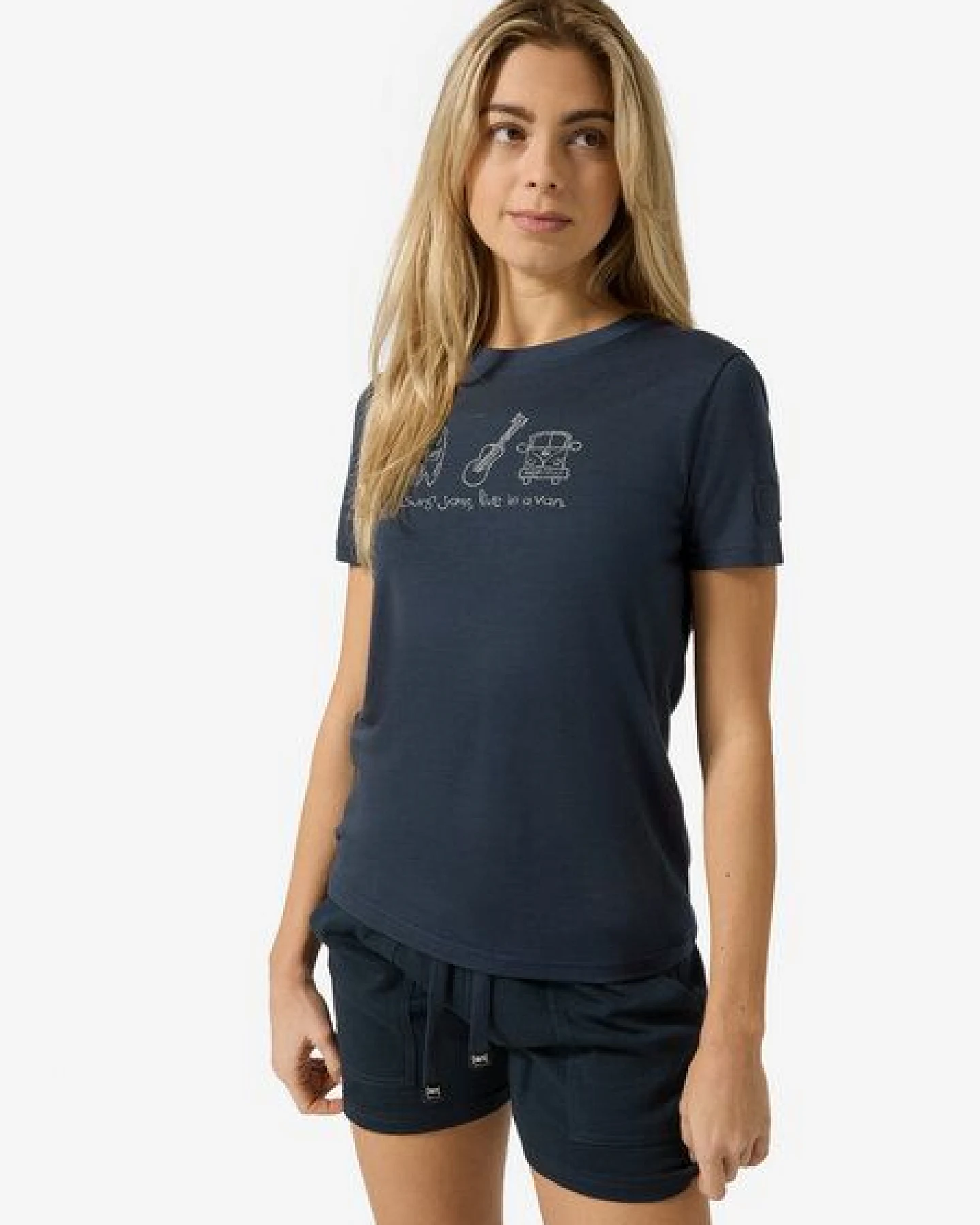 super.natural Merino T-Shirt W VAN LIFE BIO J TEE für Damen, nachhaltig, Merino – Ansicht 2