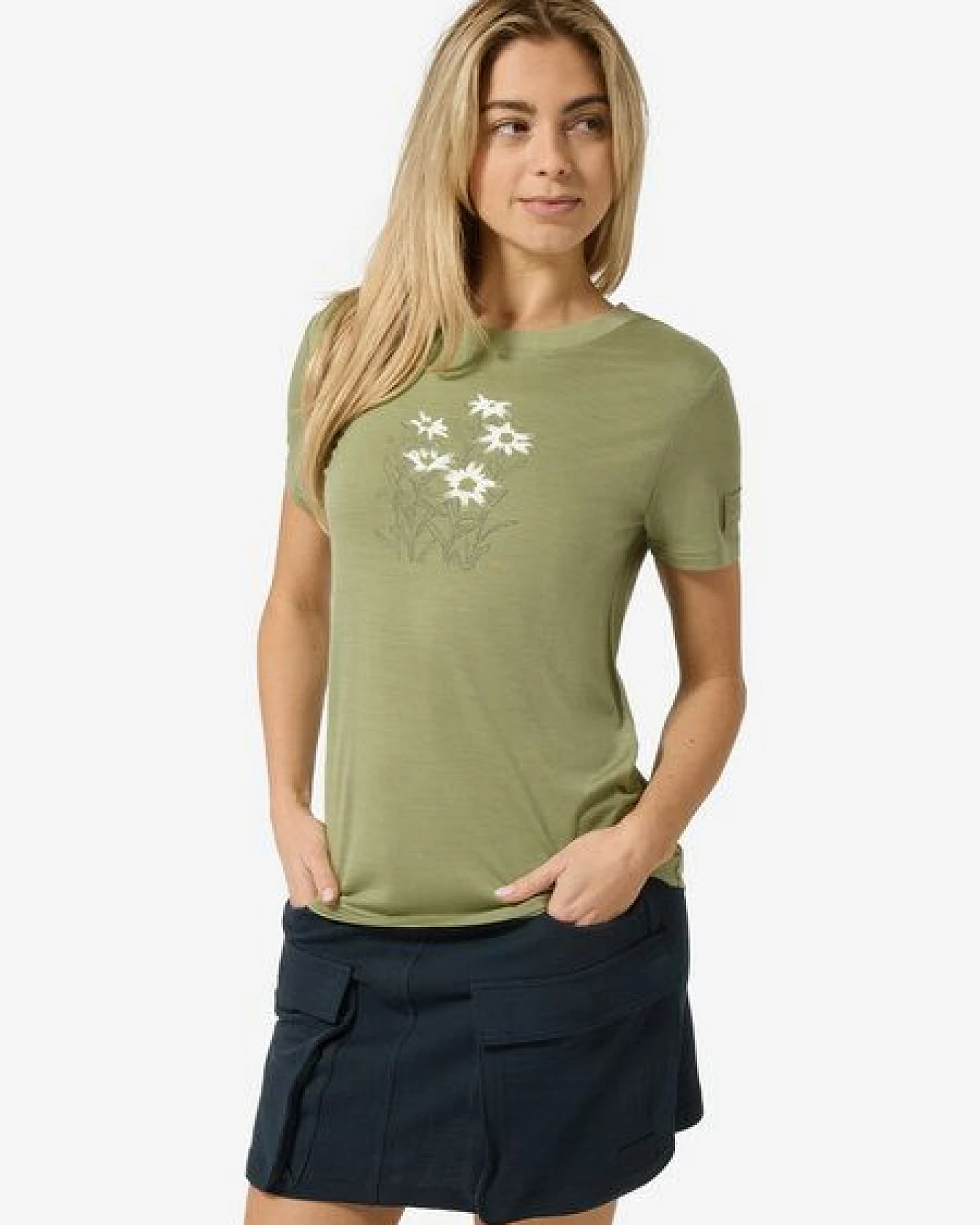 super.natural Merino T-Shirt W EDELWEISS BIO J TEE für Damen ,nachhaltig, Merino – Ansicht 2