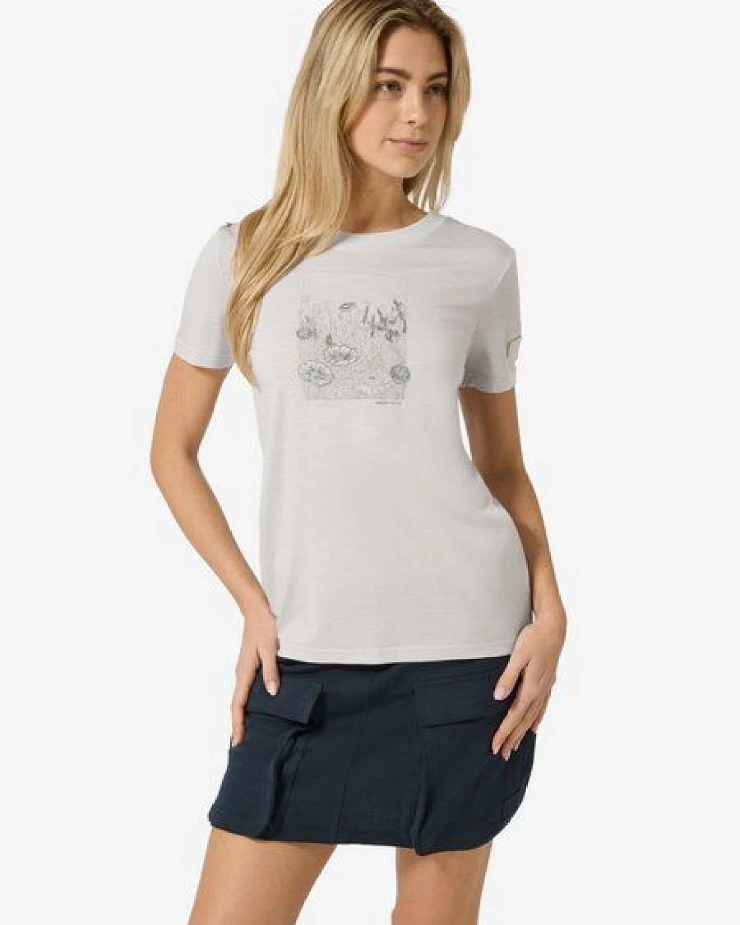 super.natural Merino T-Shirt W FLOWER FIELD BIO J TEE für Damen, nachhaltig, Merino – Ansicht 2