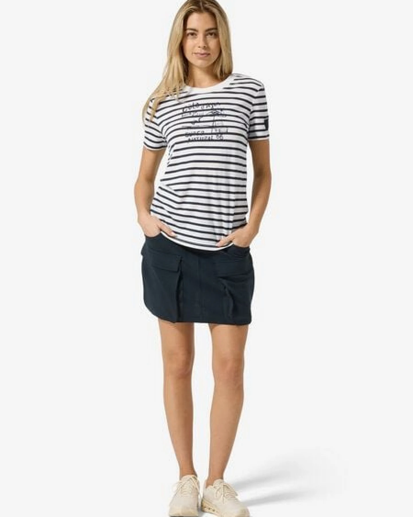 super.natural Merino T-Shirt W STRIPE COTE D'AZUR BIO J TEE für Damen, nachhaltig, Merino – Ansicht 3