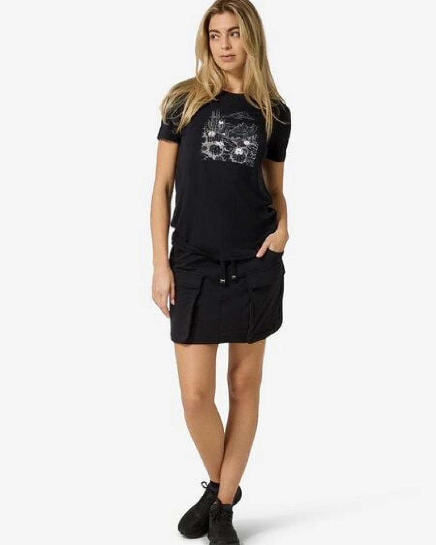 super.natural Merino T-Shirt W CACTUS WORLD BIO J TEE für Damen, nachhaltig, Merino – Ansicht 3