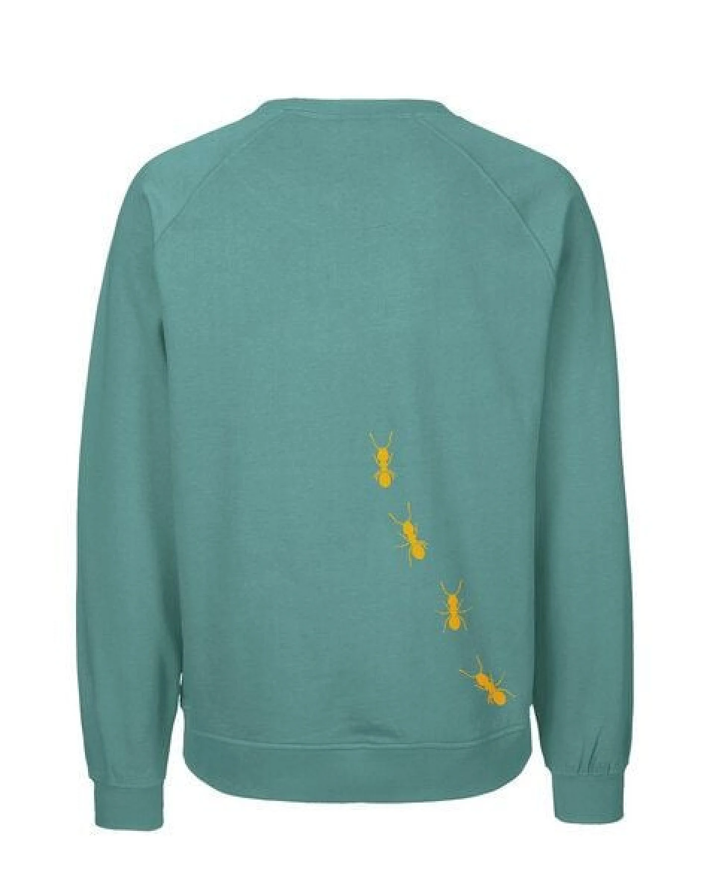 HANDGEDRUCKT "Ameisen" Unisex Sweatshirt aus reiner Biobaumwolle (kbA) – Ansicht 3