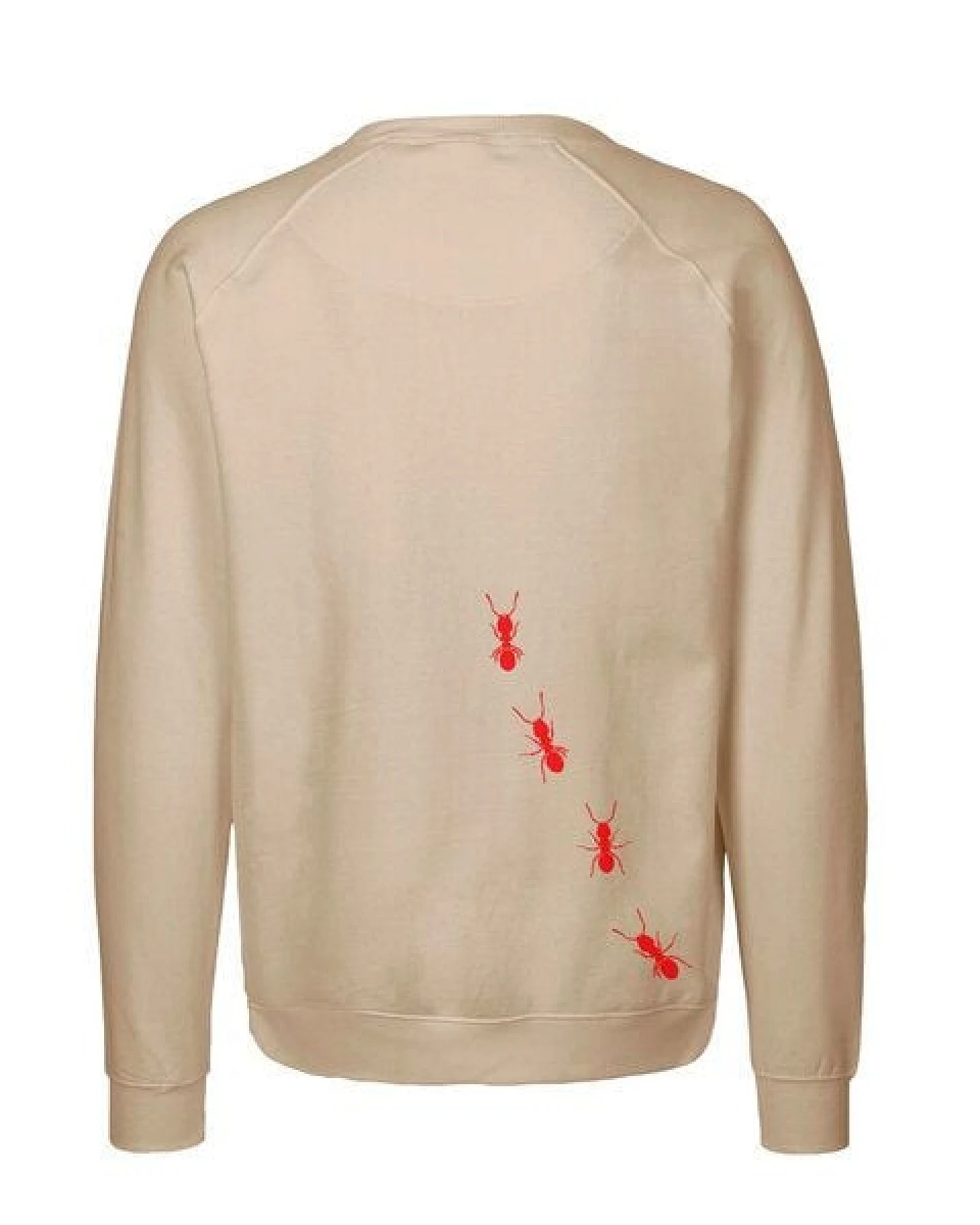 HANDGEDRUCKT "Ameisen" Unisex Sweatshirt aus reiner Biobaumwolle (kbA) – Ansicht 3
