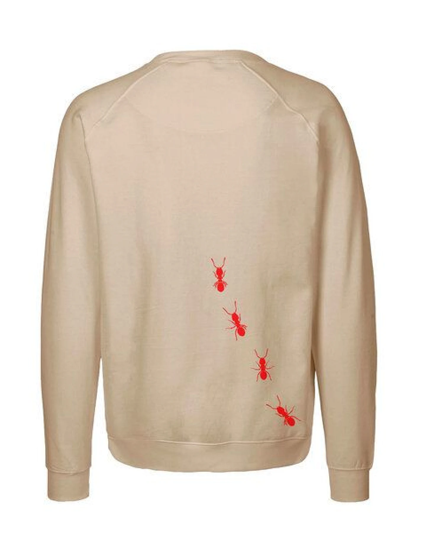 HANDGEDRUCKT "Ameisen" Unisex Sweatshirt aus reiner Biobaumwolle (kbA) – Ansicht 3
