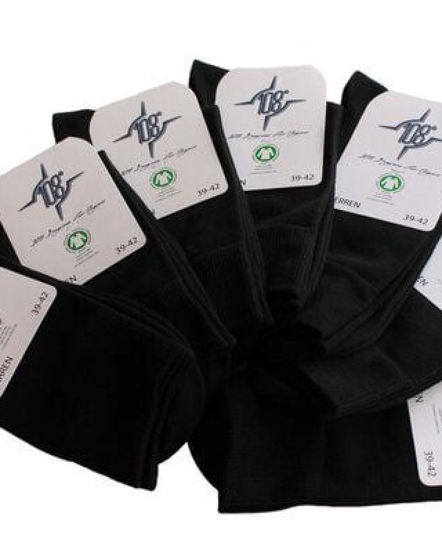 108 Degrees 7er Pack Herren Socken schwarz GOTS – Ansicht 3