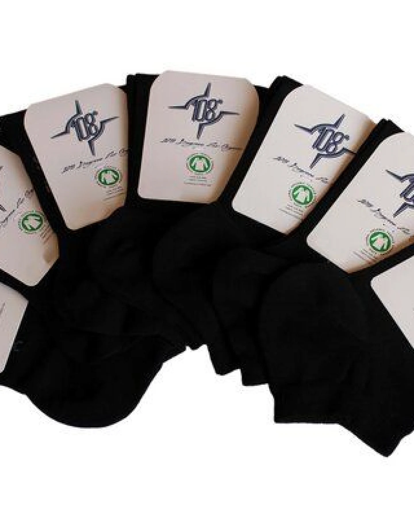 108 Degrees 7er Pack Herren Sneaker Socken schwarz GOTS – Ansicht 3