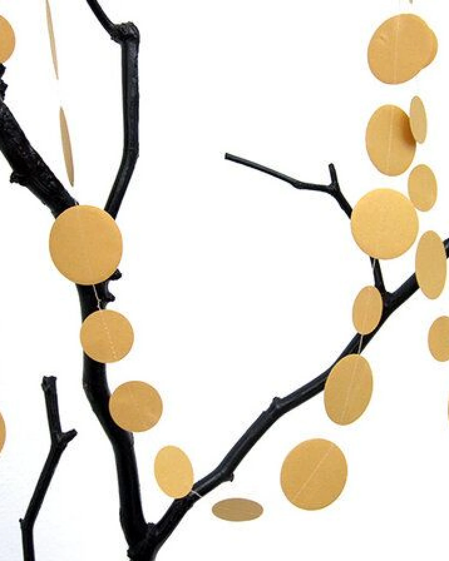 renna deluxe Girlande Punkte in Gold – Ansicht 3