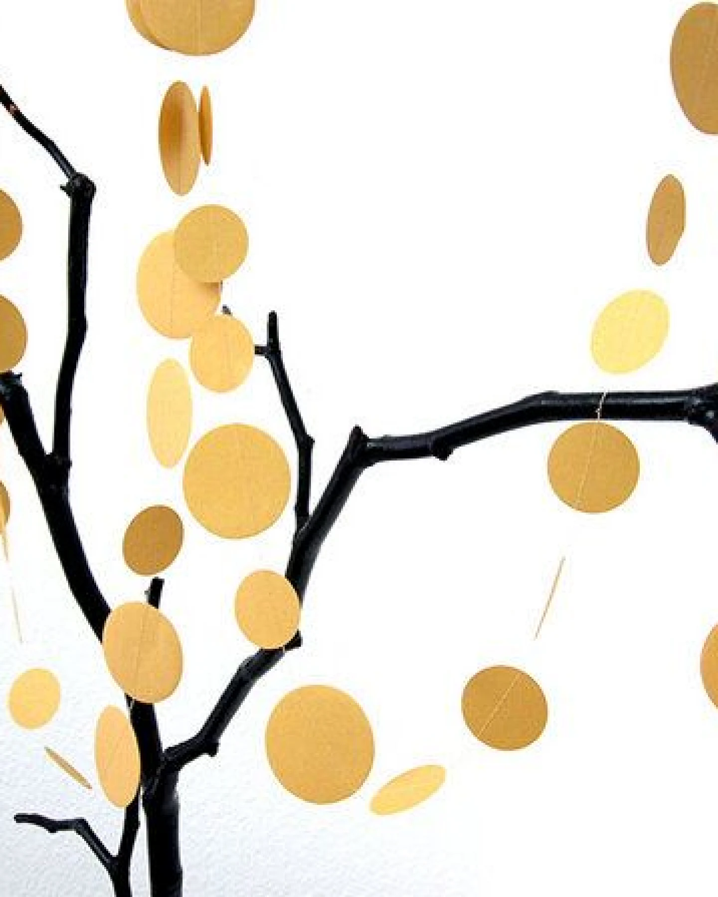 renna deluxe Girlande Punkte in Gold – Ansicht 4