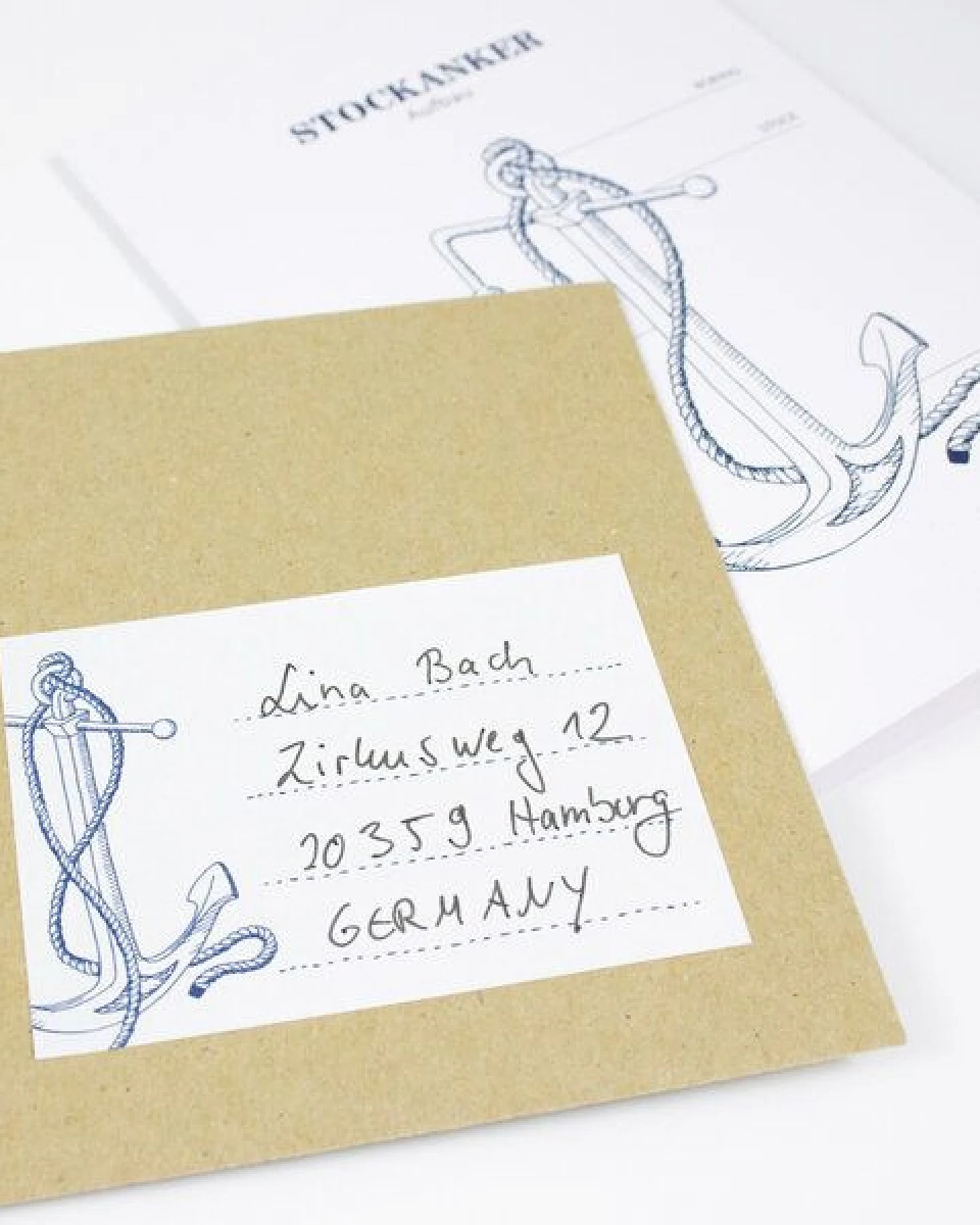 Bow & Hummingbird Aufkleber Anker – Ansicht 2